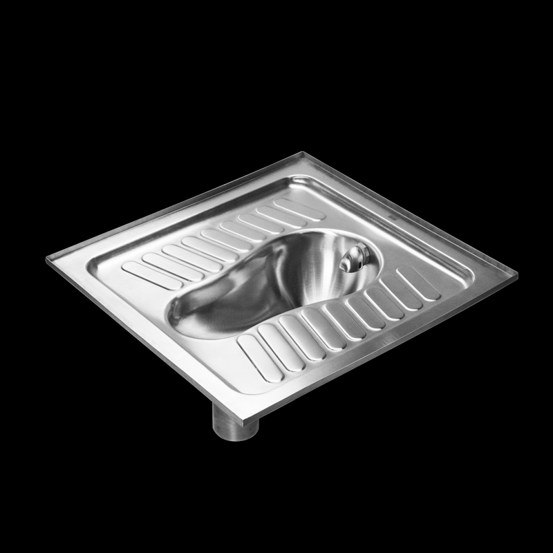 Stainless Steel Squatting Pan With S Trap