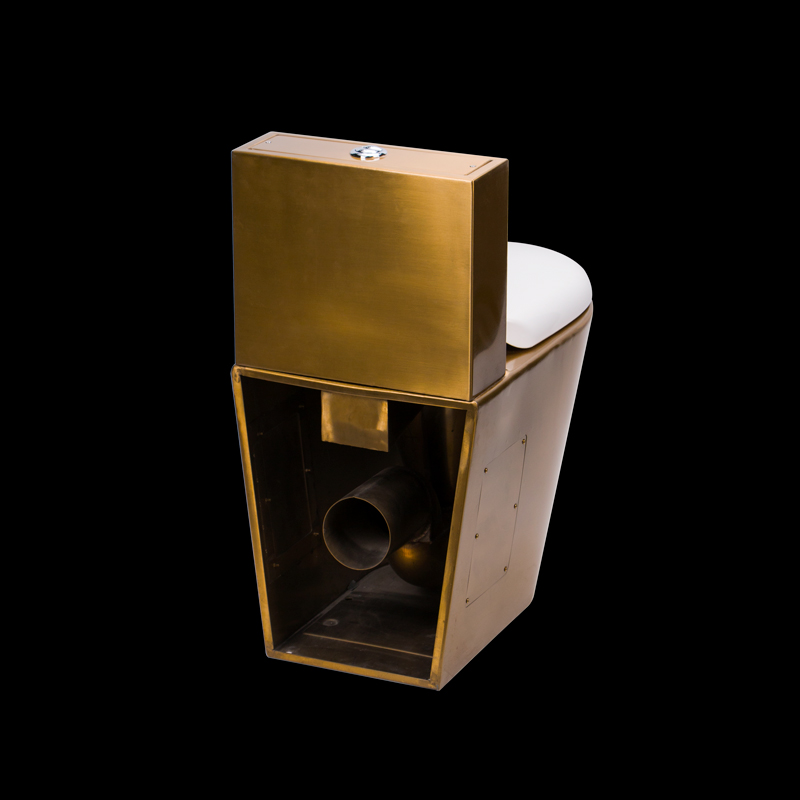 सोने का रंग स्टेनलेस स्टील शौचालय का कटोरा