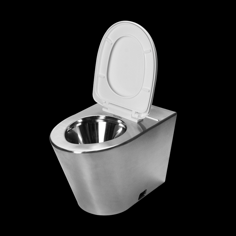 Top-Einlass S Trap Edelstahl-Toilettenschüssel