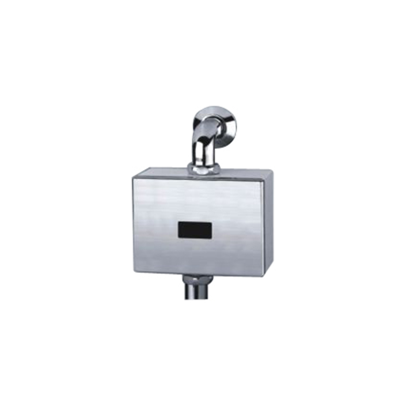 Stainless steel urinal with sensor flusher