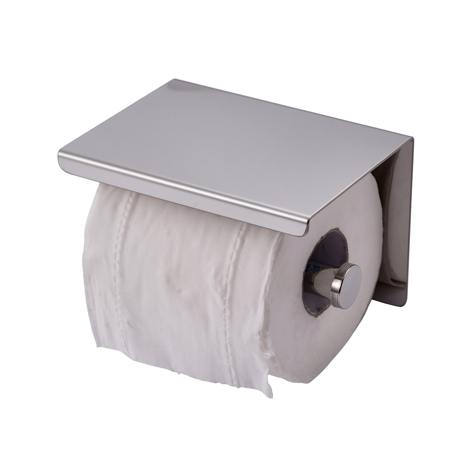Bathroom accessories paper dispenser stainless steel toilet paper holder with shelf