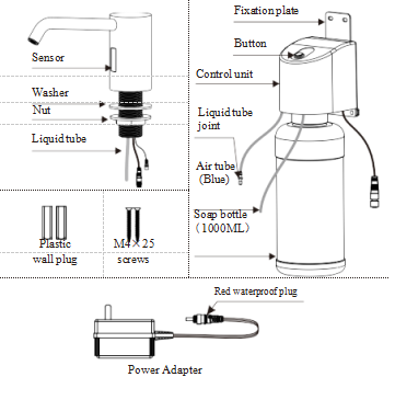 Sensor faucet soap dispenser manual