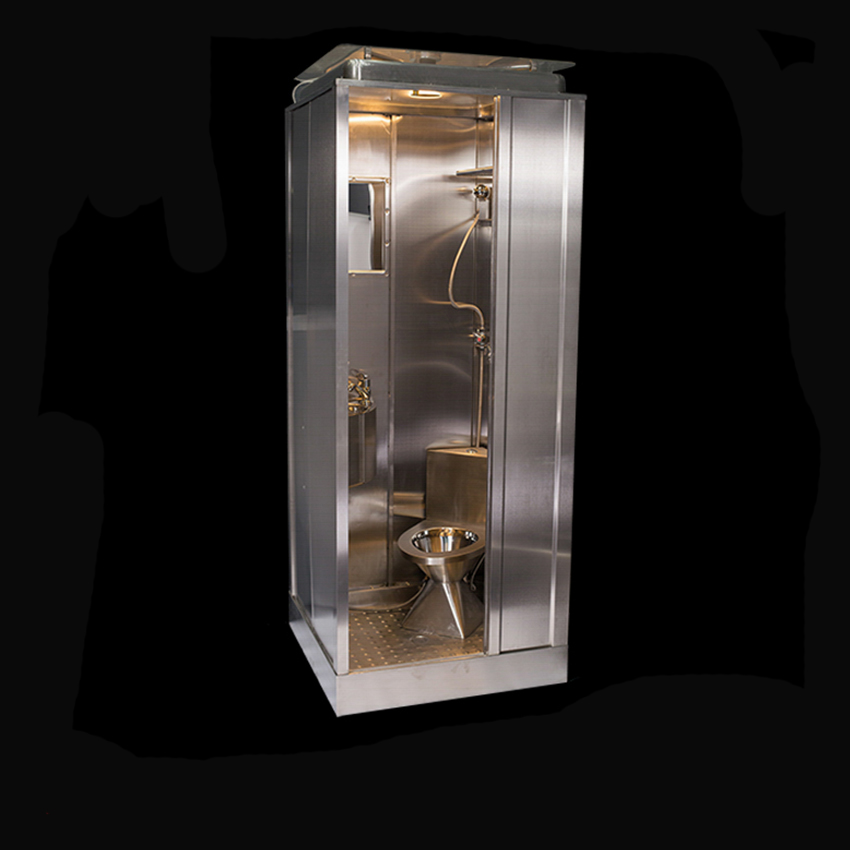 Kuge stainless steel portable shower room