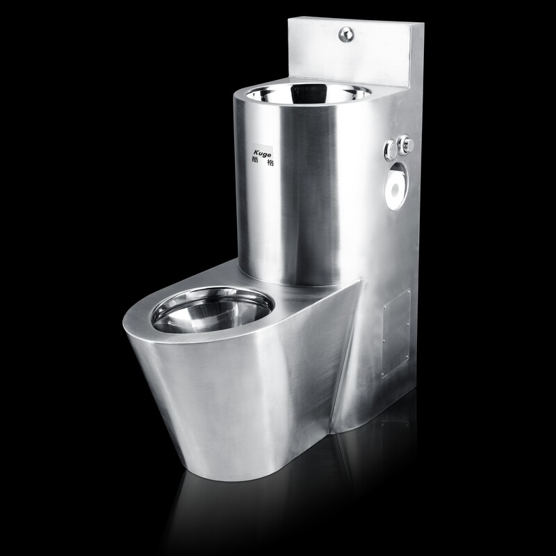 KUGE Stainless steel security toilet