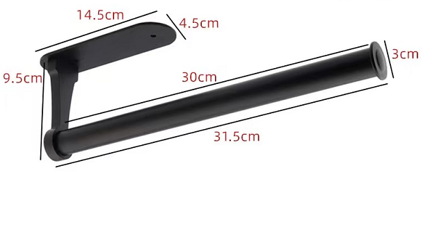 Aluminum bathroom kitchen roll holder