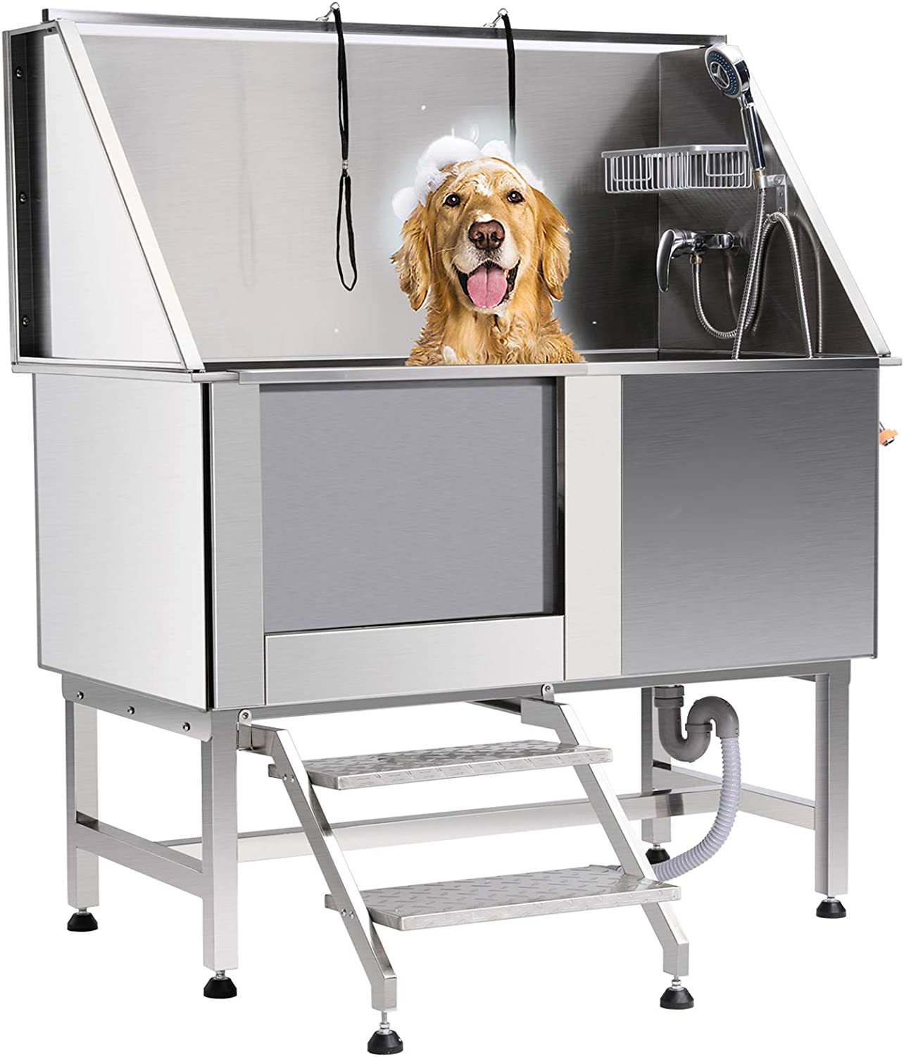 Edelstahl-Hundepflege-Badewanne Haustier-Waschwanne