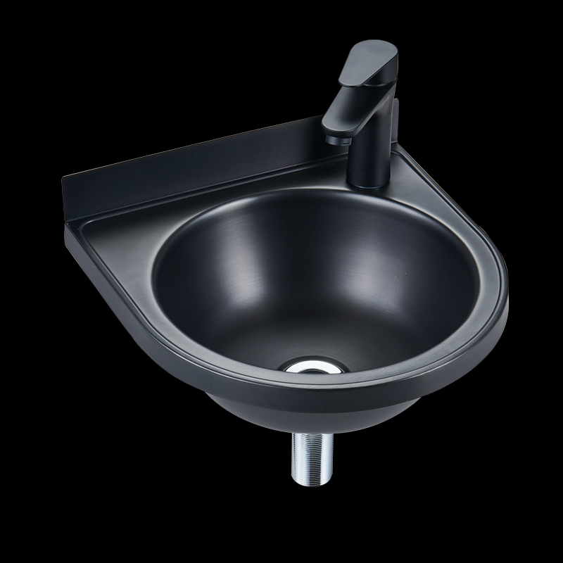 Stainless Steel round Basin Wall-mounted