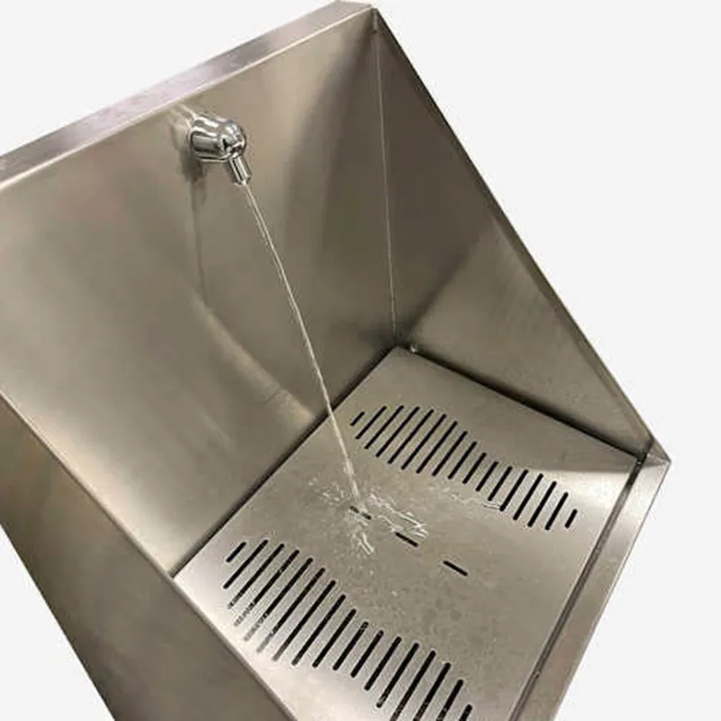 Fregadero de lavado musulmán de Wudu del equipo del balneario del pie de la estación de lavado del acero inoxidable de Wudu del diseño personalizado