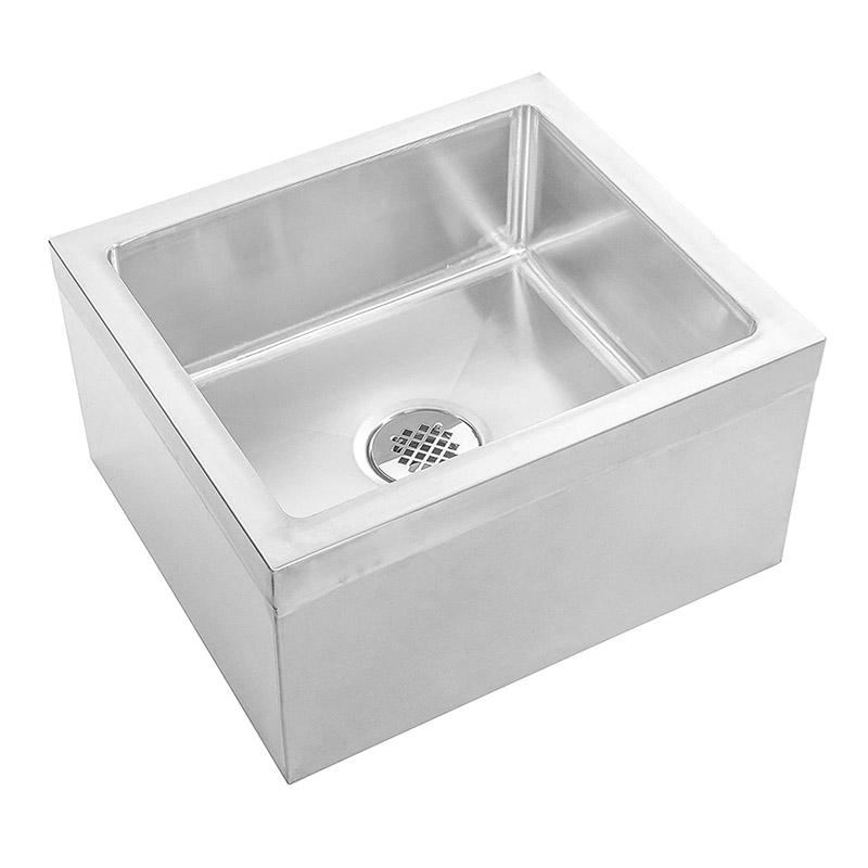 Customized 304 Stainless Steel Mop Sink Commercial Kitchen Stainless Steel Utility Sink