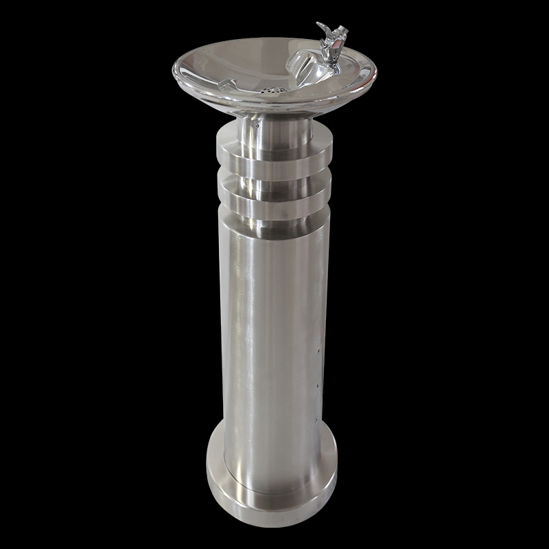 Fuente de agua potable al aire libre de acero inoxidable 304 independiente personalizada