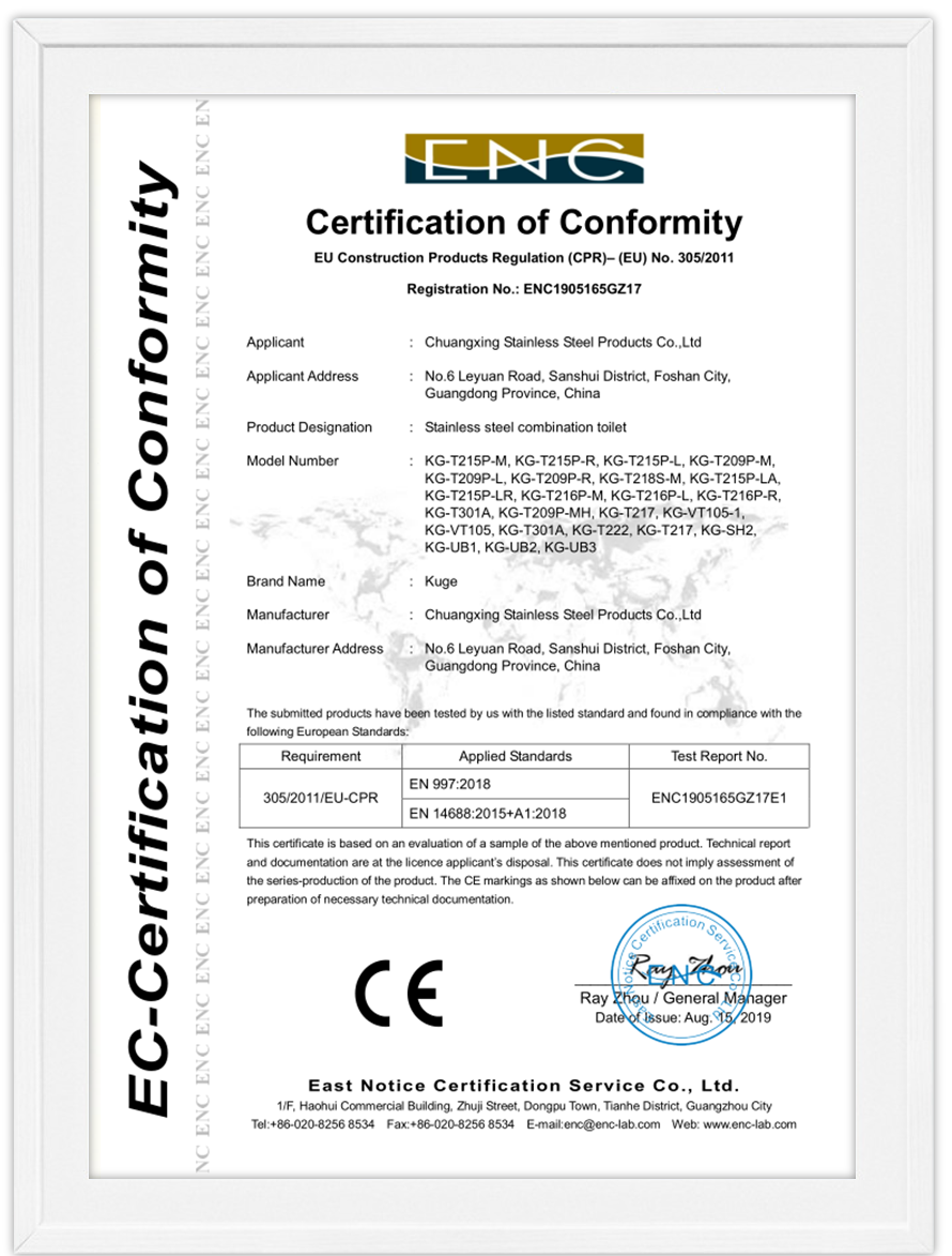 CE Certificate