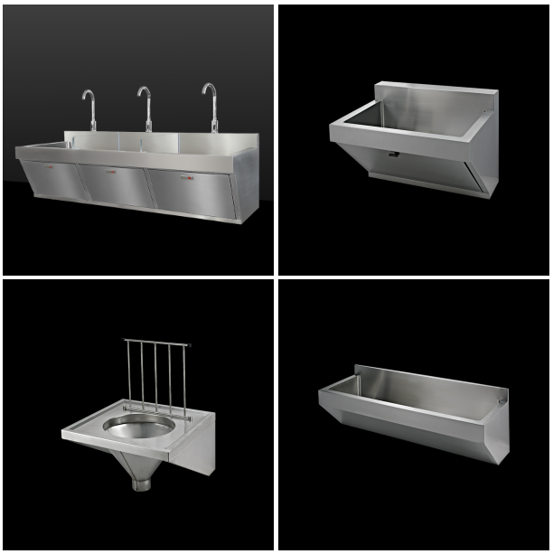 What kind of material is the best option for surgical sink?