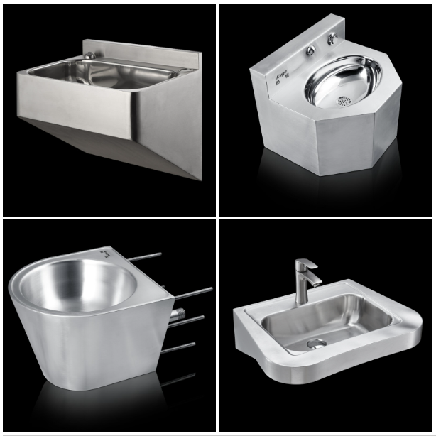 What are the benefits of stainless steel hand sinks?