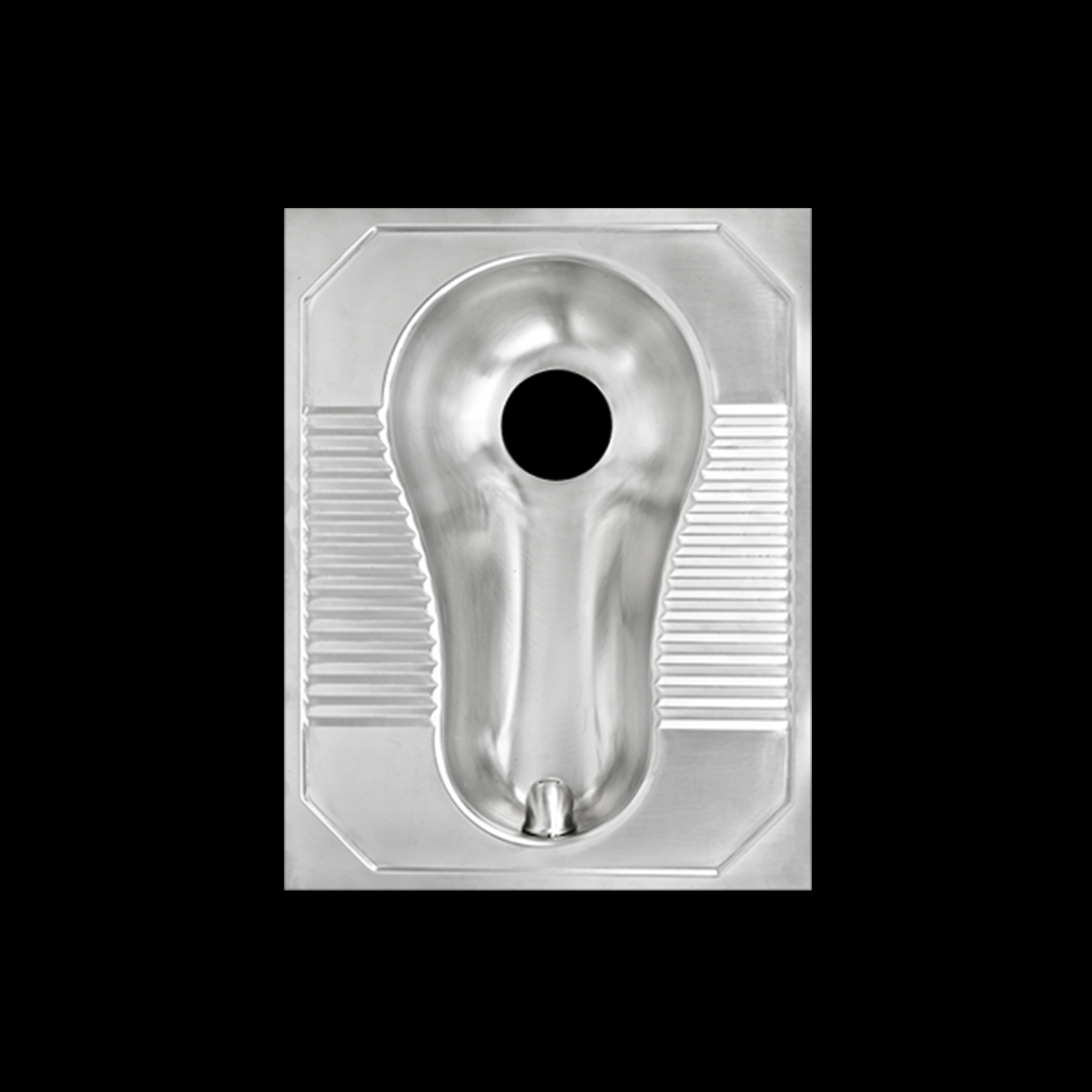 How to improve the security and hygiene in public area of squatting pan?