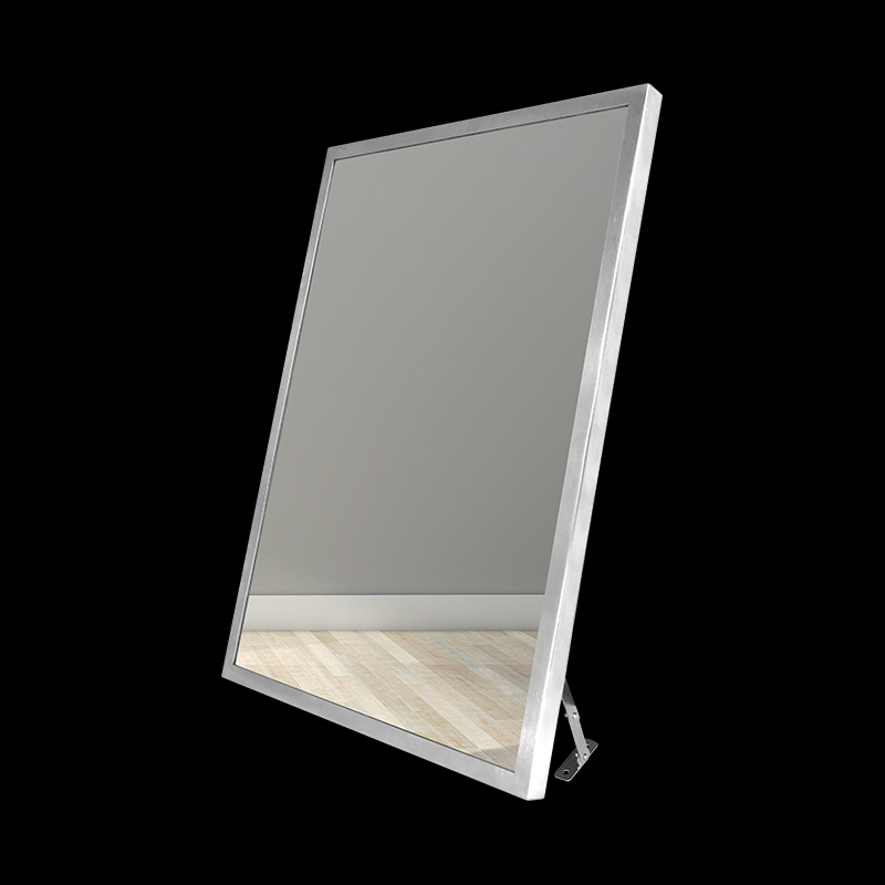 Bathroom Wall Mounted Stainless Steel Frame Mirror