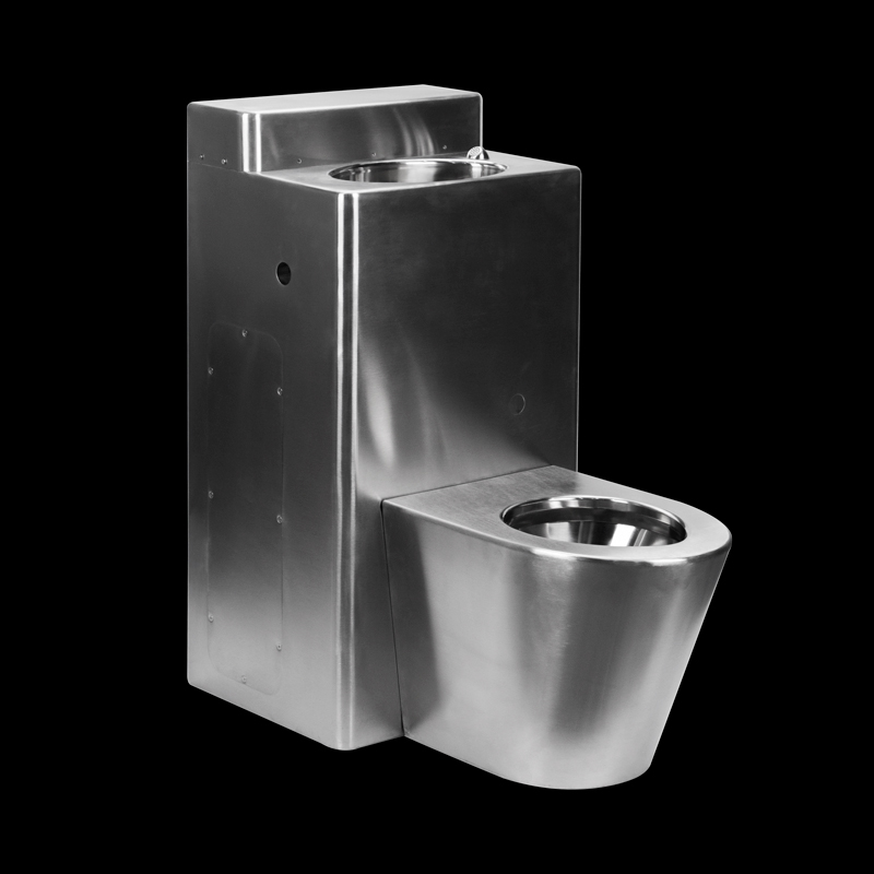 stainless steel combination toilet with sink