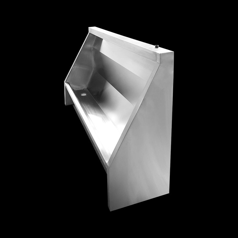 Customized stainless steel floor-standing urinal trough for school