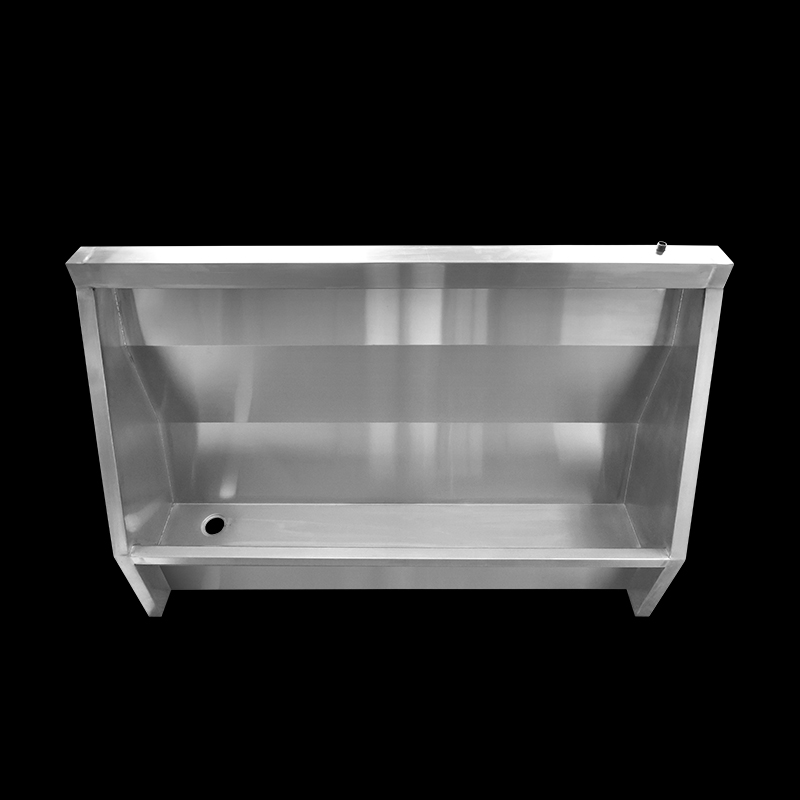 Customized stainless steel floor-standing urinal trough for school