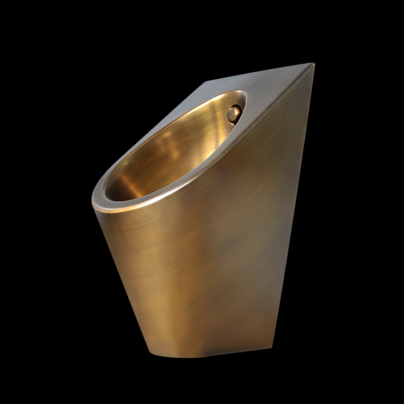 Luxury Gold Color Stainless Steel Wall Hung Urinal