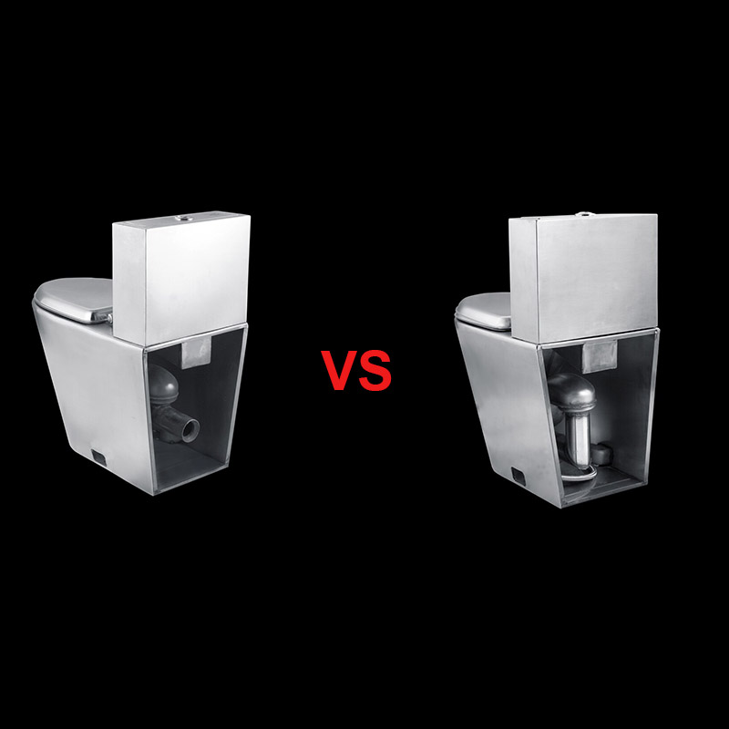 What’s the difference between wash down and siphon flush toilet?