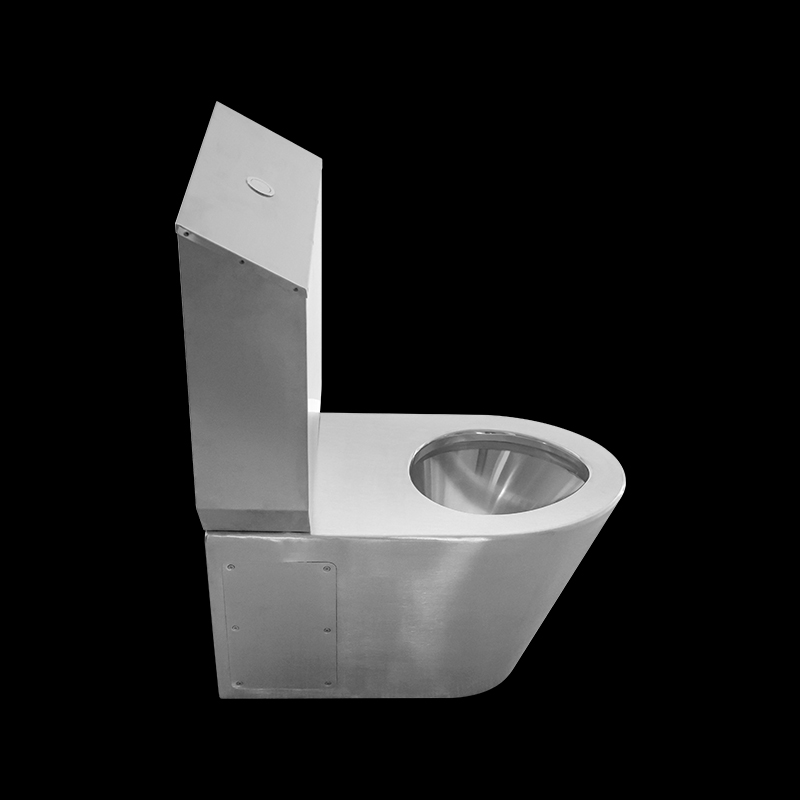 Toilettes pour handicapés en acier inoxydable 304 avec réservoir d'eau