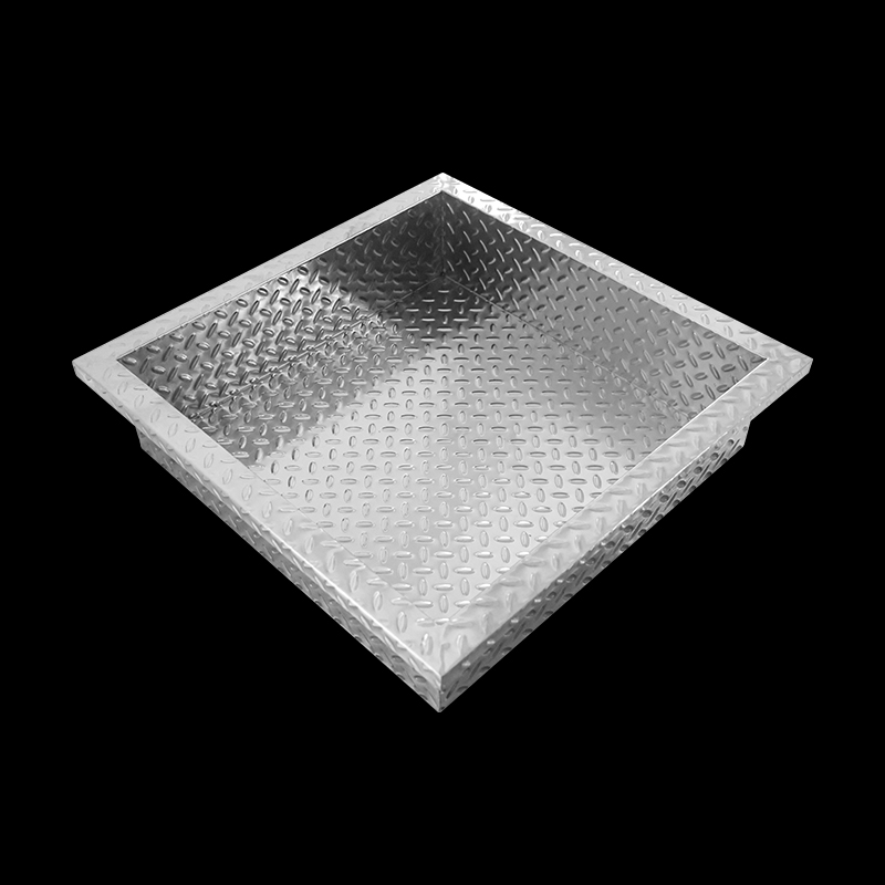 Plato de ducha antideslizante de acero inoxidable de 800 mm
