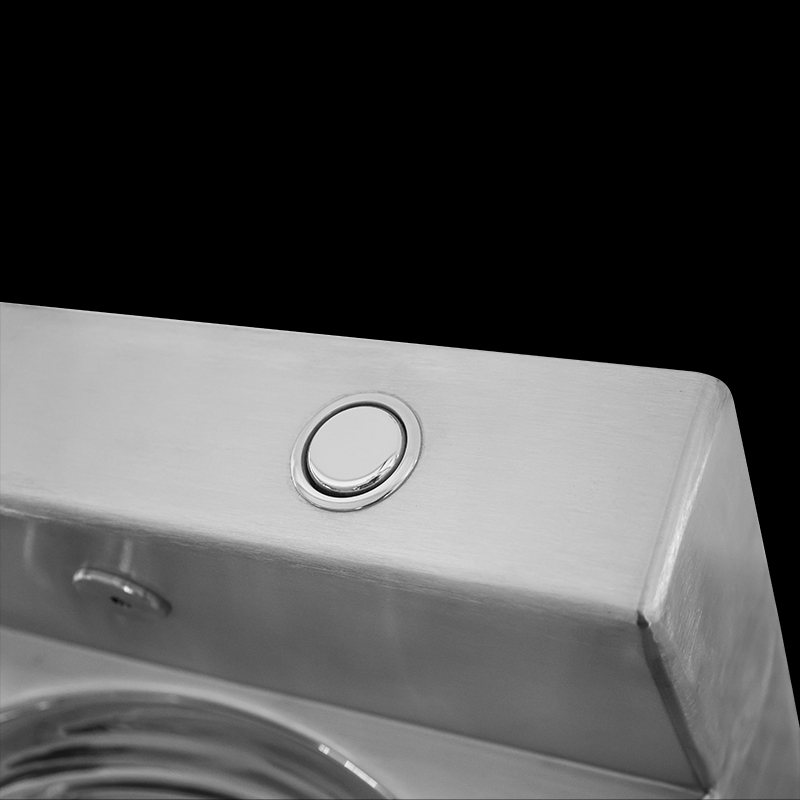High security anti vandal 304 stainless steel wash basin