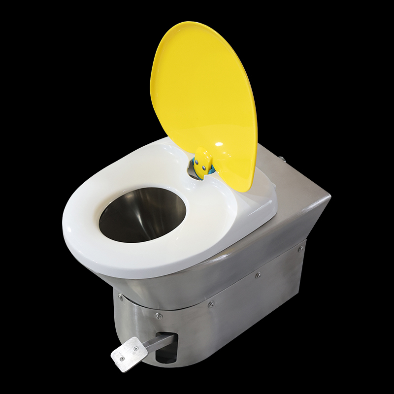 Supply Kuge foot pedal train high speed railway stainless steel toilet