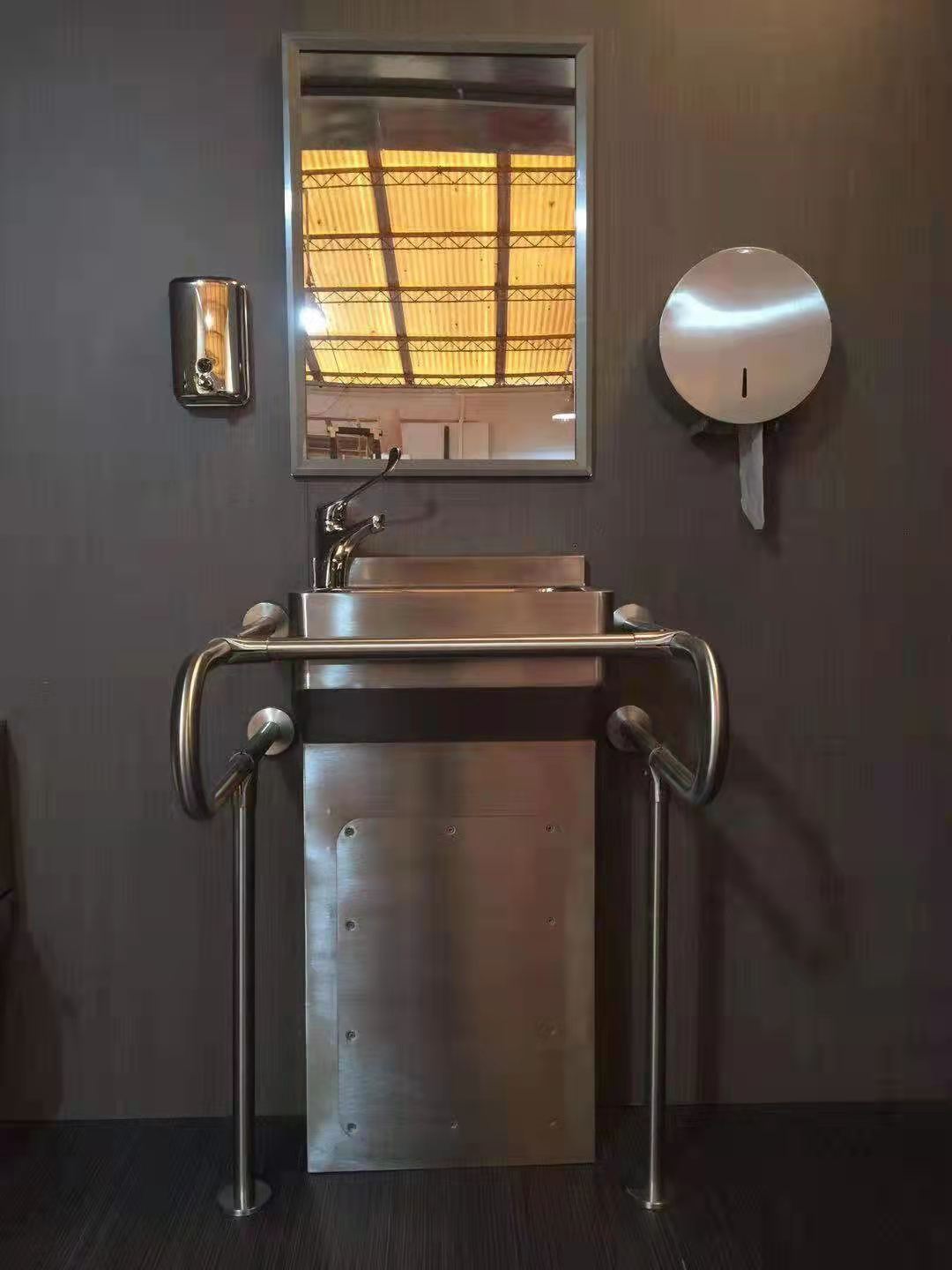 stainless steel accessible toilet