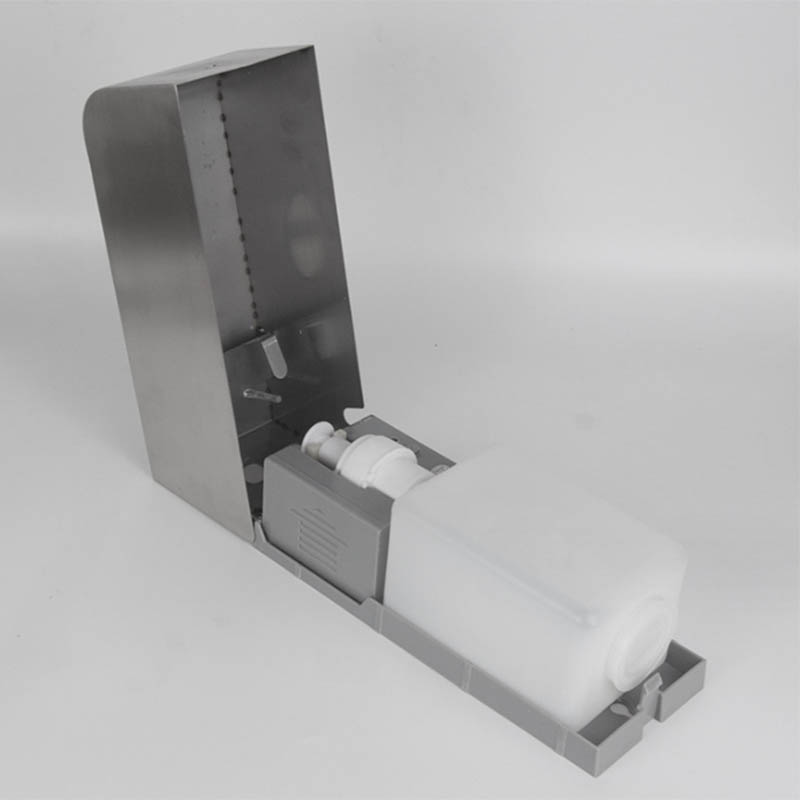 Wandmontierter elektrischer automatischer Infrarotsensor-Flüssigschaumseifenspender aus Edelstahl