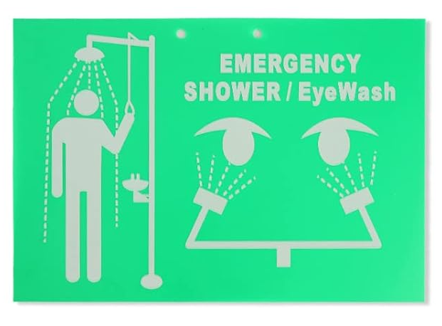 Bağımsız endüstriyel acil durum güvenlik duşu ve göz yıkama istasyonu