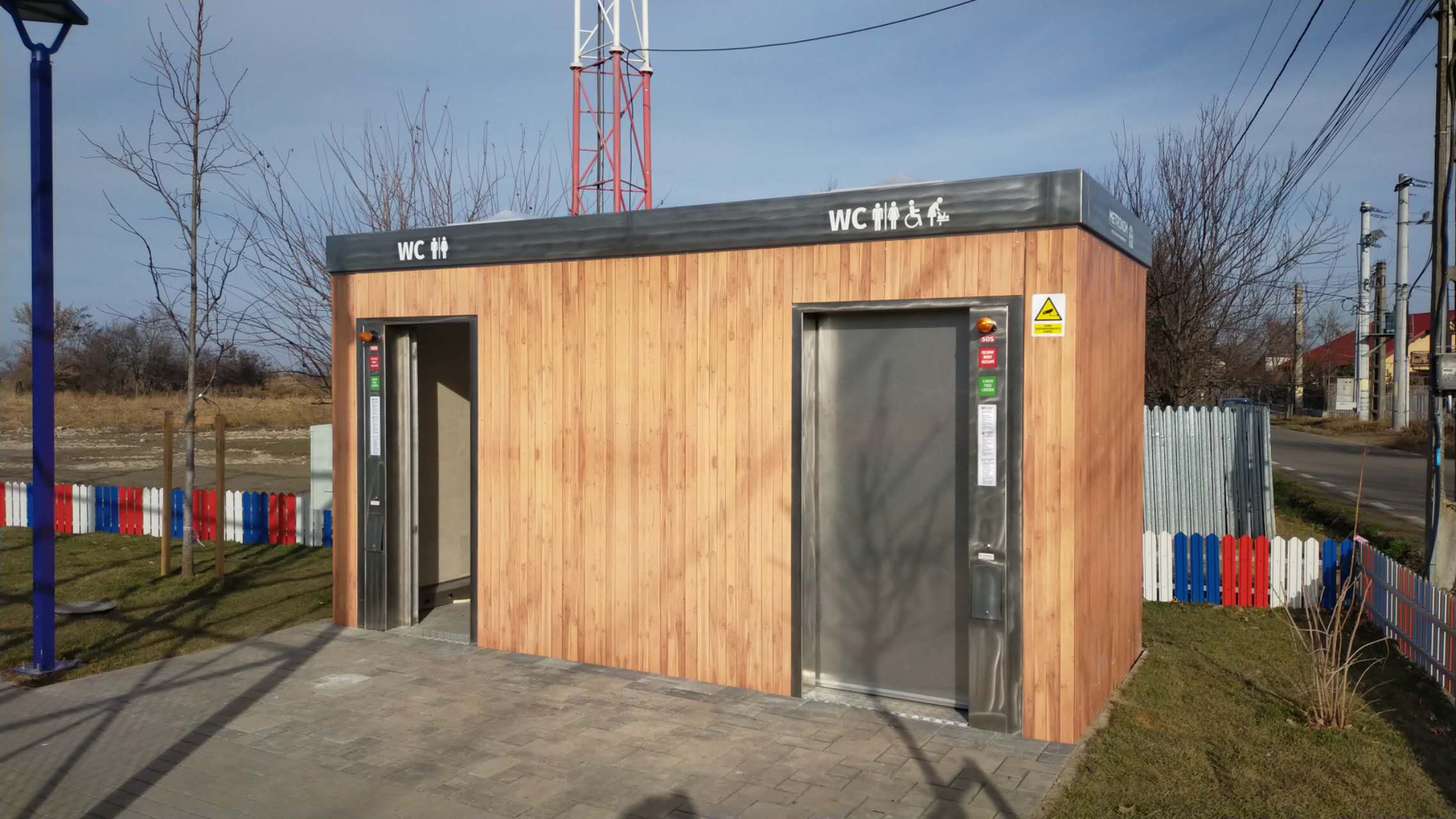 Kuge stainless steel toilets are being installed in public toilets in Romania