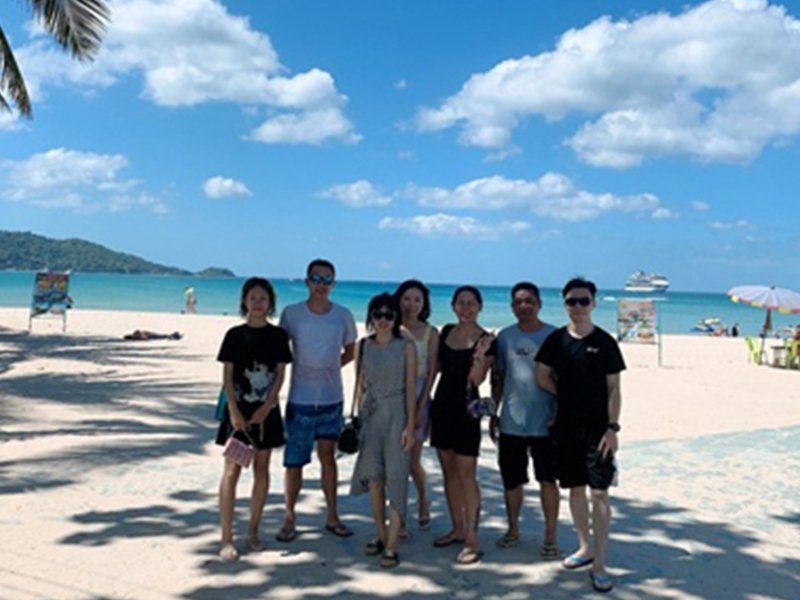 Sales team travel abroad