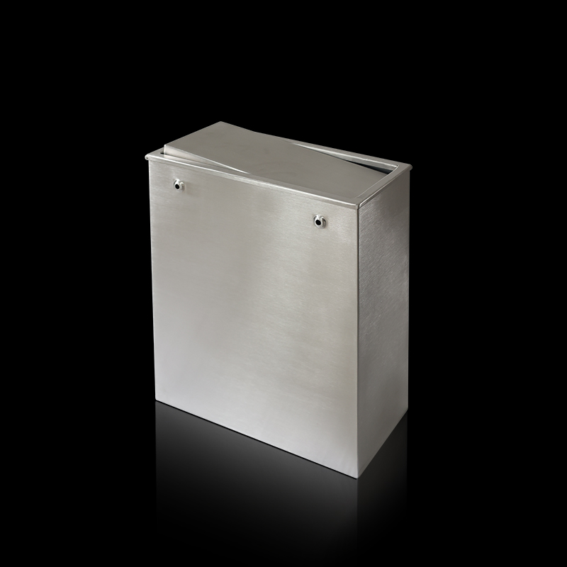 Garbage シングル Dustoff Garbage Bin with Swing Lid 20 Litre Inox