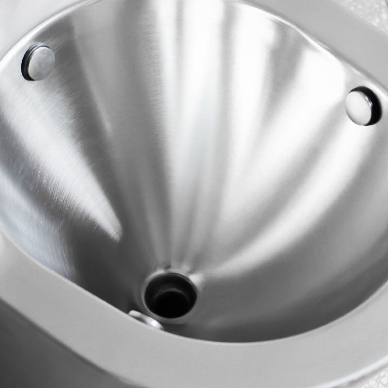 Fabrikfertigung kommerzieller einteiliger Bodenmontage-Toilettenschüssel aus Edelstahl mit Vakuum für Züge