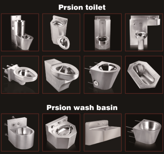 Stainless Steel Prison Toilets