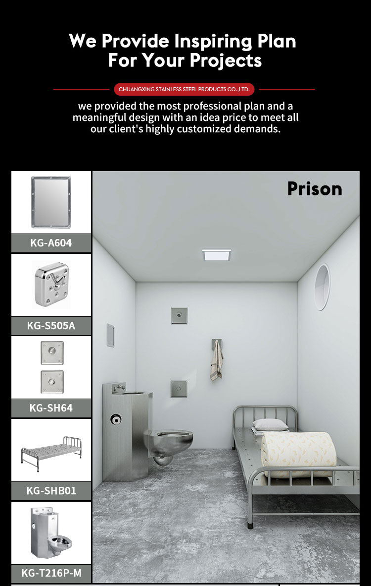 Stainless Steel Prison Bed