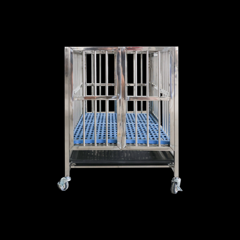 Cage pour chien robuste en acier inoxydable 304, cage pour chien, grande niche pour chien