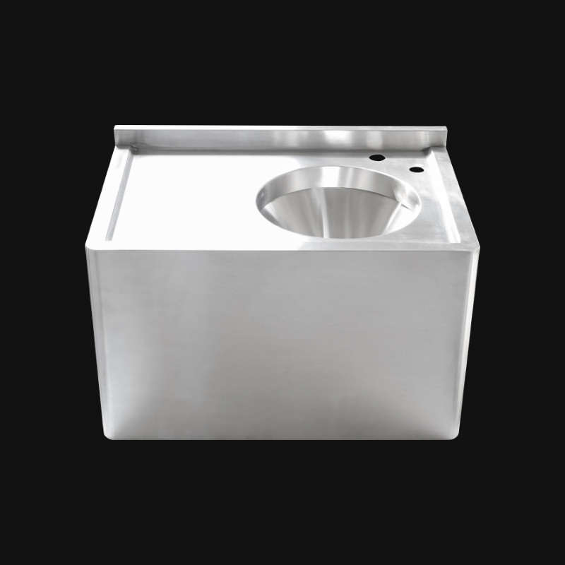 Commercial laboratories slop hopper sink wall mounted stainless steel wash basin sink medical