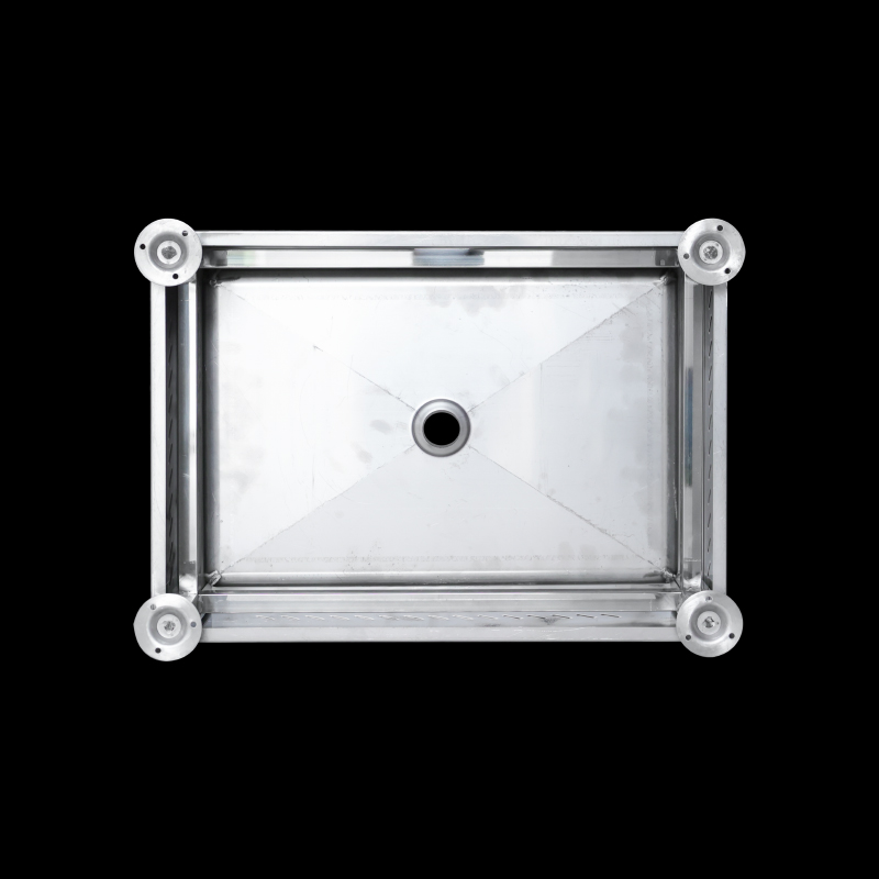 Kuge custom anti slip shower pan deep rectangular 304 stainless steel shower tray