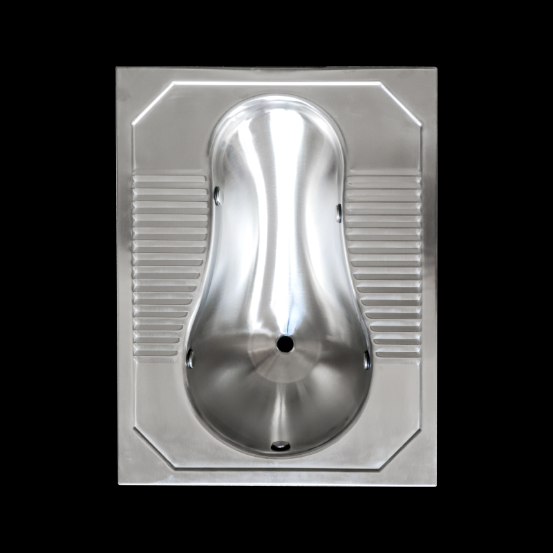 Kuge vacuum type stainless steel squat toilet pan for train marine