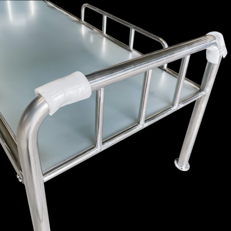 Kuge 304/316 metal single bed stainless steel prison bed factory