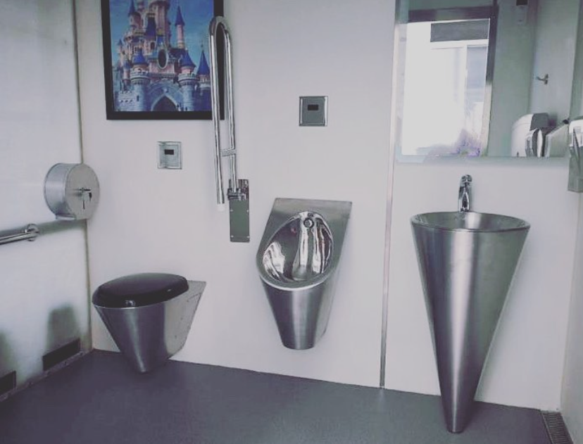 stainless steel toilet