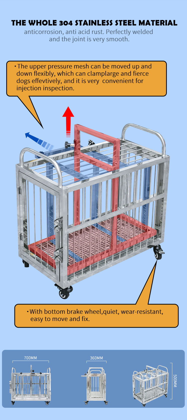 pet injection cage