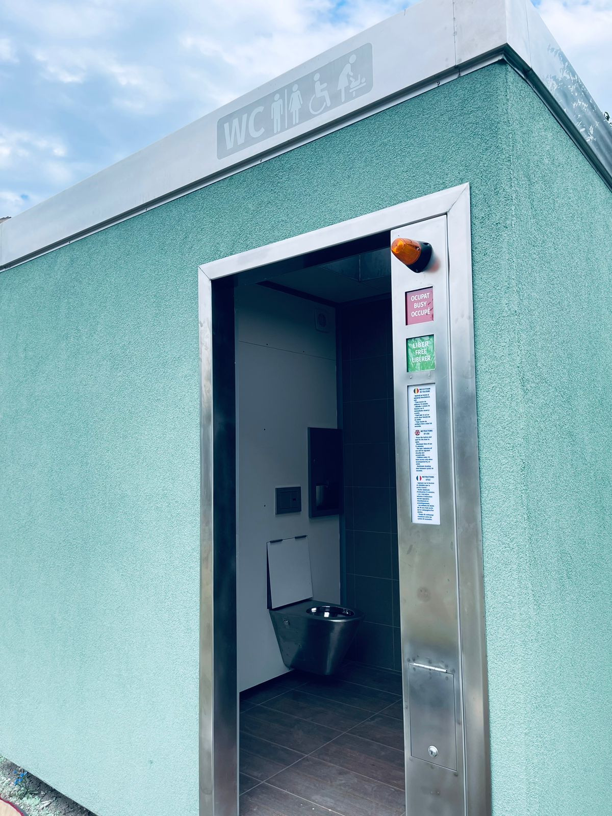 stainless steel toilet