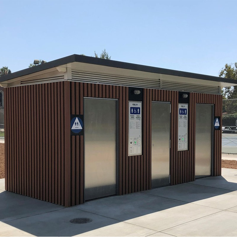 Kuge self washing park stainless steel modular public toilet