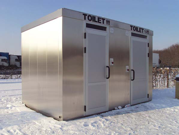 Kuge self washing park stainless steel modular public toilet