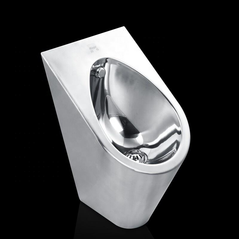 What is the optimal approach to thoroughly clean a stainless steel urinal?
