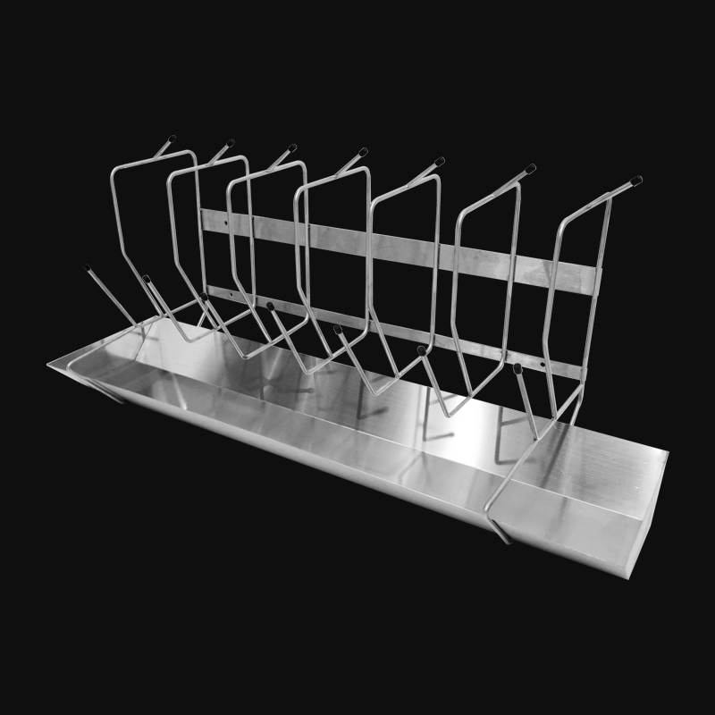 Kuge hospital stainless steel bedpan and bottle rack holder