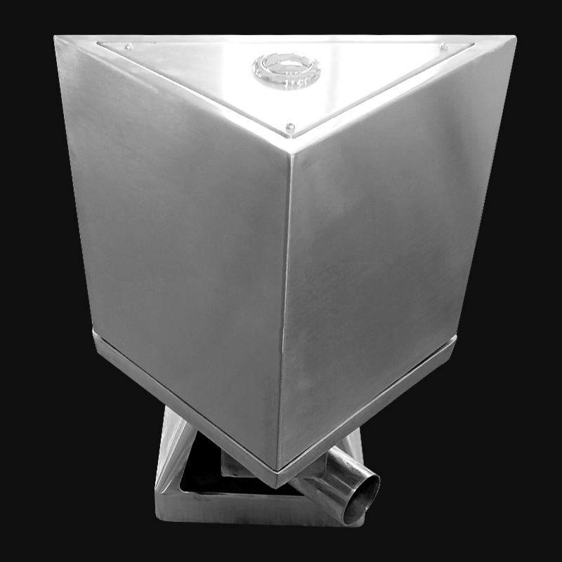 Kuge Stainless Steel Corner Toilet with Water Tank